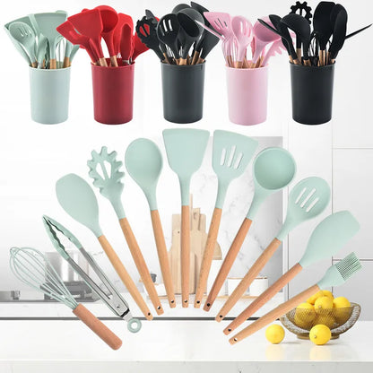 12-piece Set Silicone Utensils