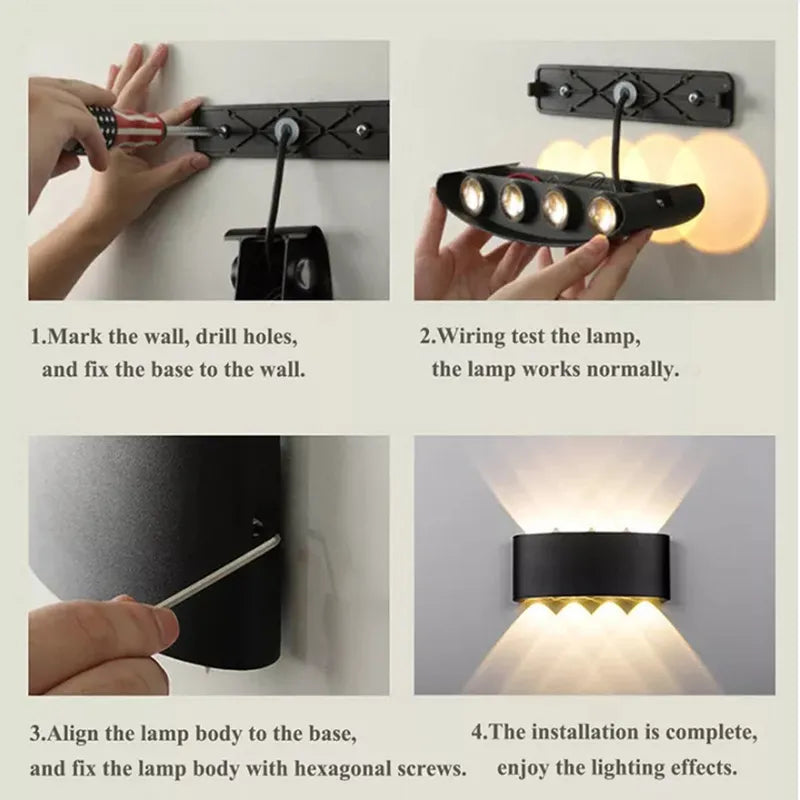 Led Waterproof Wall Lamp