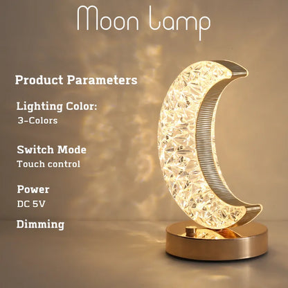 LED Ambient Table 3d Moon Lamp