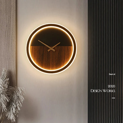 Modern LED Clock Wall Lamps